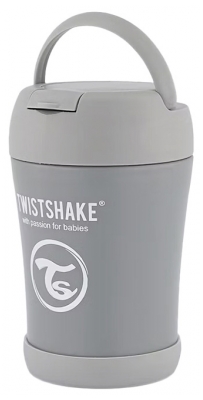 Twistshake Conteneur Alimentaire Isotherm 350 ml - Couleur : Gris Pastel