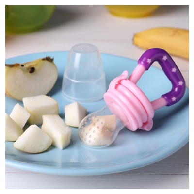 Plic Evolūcijas Košļātāja ar 3 Izmēru Nipīšiem no 4 līdz 12 Mēnešiem - Krāsa: Rose