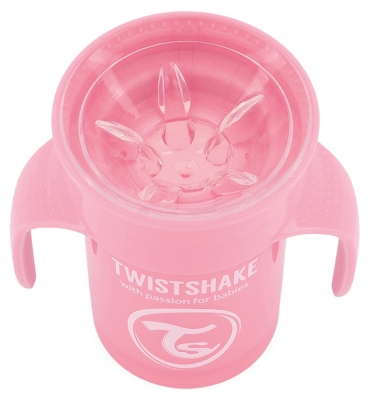Twistshake 360 Aste Muki 230 ml 6 kk+ - Väri: Pastelli vaaleanpunainen
