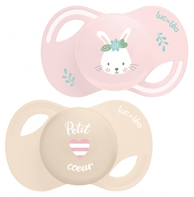Coleção Luc et Léa 2 Chuchutas Anatómicas Bico Extrafino 0-6 Meses - Modelo: Coelho - Petit Coeur