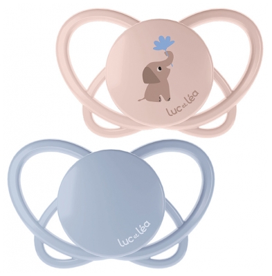 Chupetas Fisiológicas Luc et Léa Physio 2 0-6 Meses - Modelo: Elefante