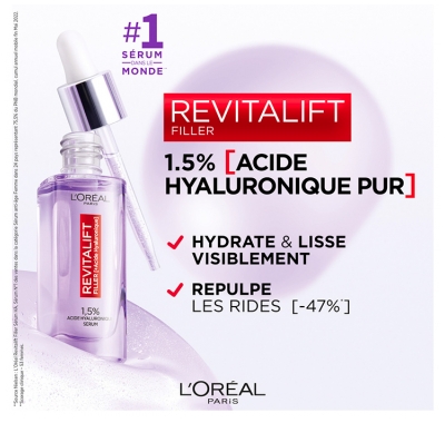L'Oréal Paris Revitalift Filler Hyaluron Sérum Rides & Hydratation 30 ml