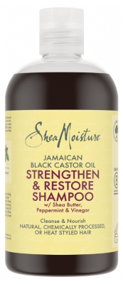 SheaMoisture Ulei de Ricin Negru din Jamaica Șampon Fortifiant și Revitalizant 384 ml