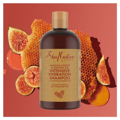 SheaMoisture Manuka Honning & Mafura Olie Super Fugtgivende Shampoo 384 ml