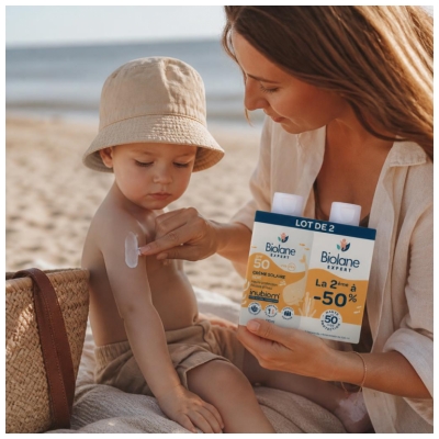 Biolane Expert Zonnecrème SPF50 Set van 2 x 100 ml
