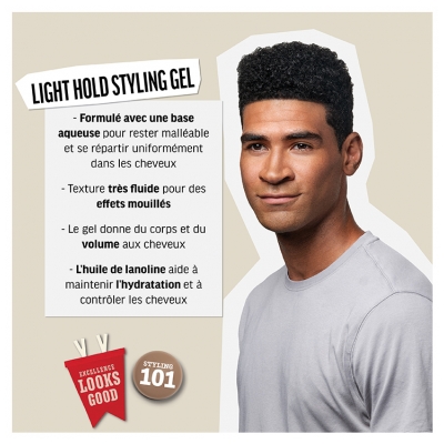 American Crew Light Hold Gel de Coiffage Fixation Souple 250 ml