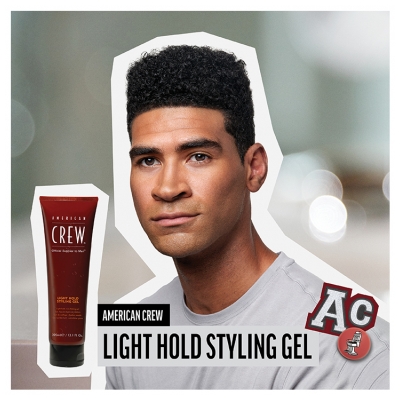 American Crew Light Hold Gel de Coiffage Fixation Souple 250 ml