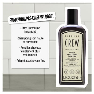American Crew Boost Nettoyant Précoiffant 250 ml