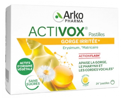Arkopharma Activox Honung Citron Arom 24 Sugtabletter