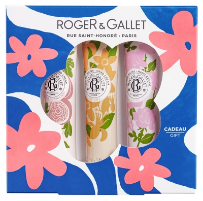 Roger & Gallet Trio Crèmes Mains Fleur de Figuier Néroli et Rose 3 x 30 ml
