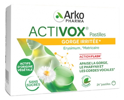 Arkopharma Activox Piparmētru Eikalipta Aromāts 24 Pastilas