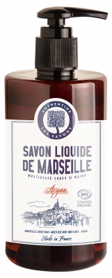 Authentine Flüssigseife aus Marseille Mehrzweckseife Körper & Hände Argan Bio 1 Liter