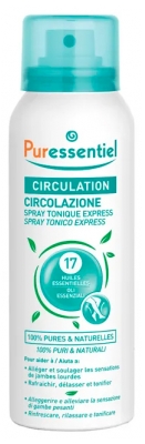 Puressentiel Circulation Spray Tonique Express aux 17 Huiles Essentielles 100 ml