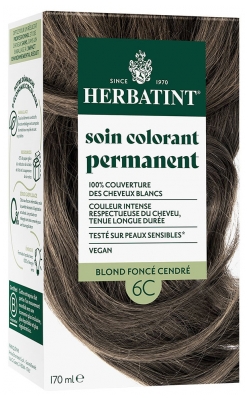 Herbatint Cuidado Colorante Permanente 170 ml - Cor: 6C Louro Cinzento Escuro