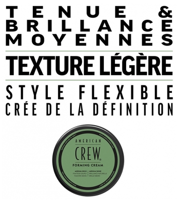 American Crew Forming Cream Crème de Coiffage Fixation Souple 85 g