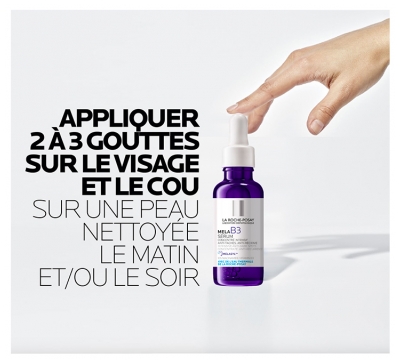 La Roche-Posay Mela B3 Sérum Concentré Anti-Taches 30 ml + Anthelios UVmune 400 Fluide Anti-Taches SPF50+ Sans Parfum 15 ml Offert