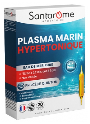 Santarome Plasma Marin Hypertonique 20 Ampoules