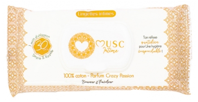 Musc Intime Lingettes Intimes Crazy Passion 30 Lingettes