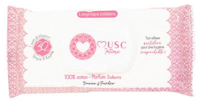 Musc Intime Lingettes Intimes Sakura 30 Lingettes