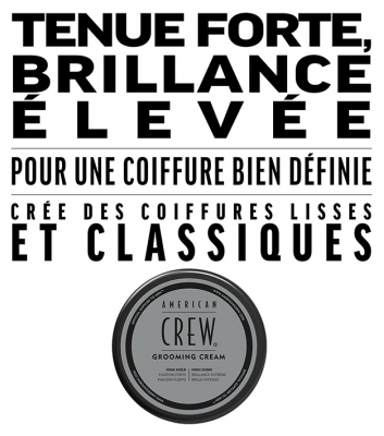 American Crew Grooming Cream Crème de Coiffage Fixation Forte 85 g
