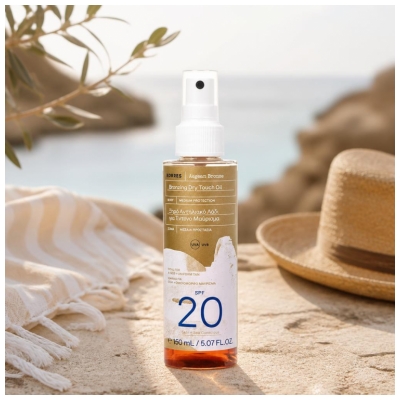 Korres Aegean Bronze Intenzivní Bronzující Olej SPF20 150 ml