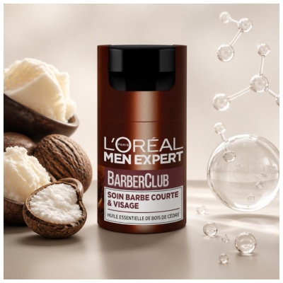 L'Oréal Paris Men Expert Barber Club Soin Barbe Courte & Visage 50 ml
