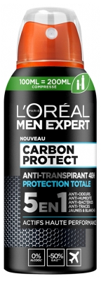 L'Oréal Paris Men Expert Carbon Protect Déodorant Anti-Transpirant 48H Spray 5en1 100 ml