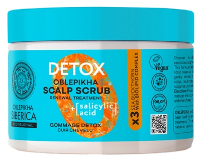 Natura Siberica Oblepikha Gommage Detox Cuir Chevelu 300 ml