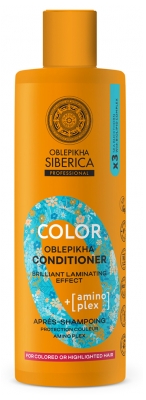 Natura Siberica Oblepikha Color Après-Shampoing Protection Couleur Amino Plex 400 ml