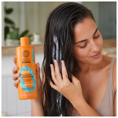 Natura Siberica Oblepikha Repair Après-Shampoing Réparateur Kératine 400 ml