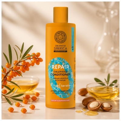 Natura Siberica Oblepikha Repair Après-Shampoing Réparateur Kératine 400 ml