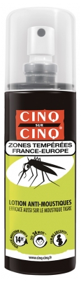 Cinq sur Cinq Anti-Mosquitoes Lotion Tempered Zones 100ml