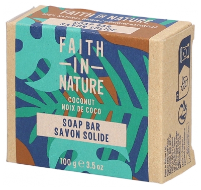 Săpun Solid cu Nucă de Cocos Faith In Nature 100 g