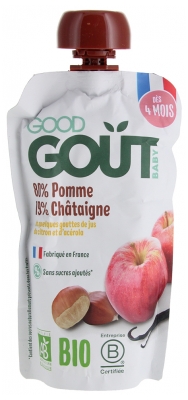 Good Goût Pomme Châtaigne dès 4 Mois Bio 120 g