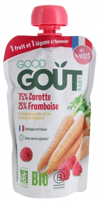 Good Goût Carota al Lampone Bio da 4 Mesi 120 g