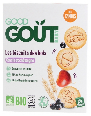 Good Goût Biscuits des Bois Cassis et Châtaigne Dès 12 Mois Bio 80 g
