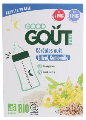 Good Goût Céréales Nuit Tilleul Camomille Dès 4/6 Mois Bio 200 g