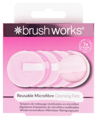 Brushworks 7 Uudelleenkäytettävää Puhdistustyynyä