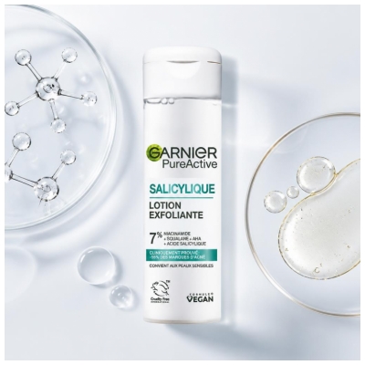 Garnier PureActive Salisyylihappo Kuorintalotion 120 ml