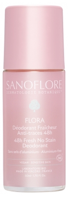 Sanoflore Déodorant Fraîcheur 48H Flora Roll-On Bio 50 ml