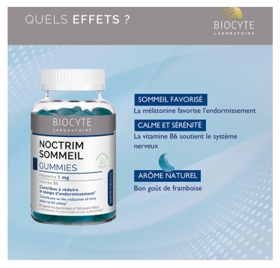Biocyte Longevity Noctrim Sommeil 60 Gummies