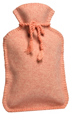Calindoo Bouillotte à Eau et sa Housse Rose Pastel 2 L