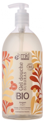 MKL Green Nature Gel Douche Surgras Argan Bio 1 L