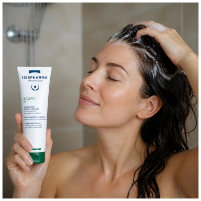 Isispharma Ilcapil KR Šampon Proti Prhljaju Mastni Lasje 75 ml