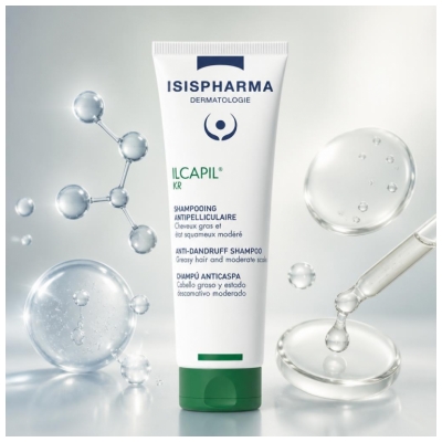 Isispharma Ilcapil KR Šampon Proti Prhljaju Mastni Lasje 75 ml