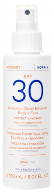 Korres Yoghurt Sauļošanās Emulsija Ķermenim & Sejai SPF30 150 ml