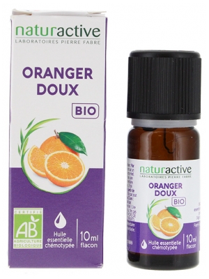 Naturactive Sød Appelsin Æterisk Olie (Citrus sinensis L.) Økologisk 10 ml