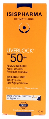 Isispharma Uveblock Unsichtbares Fluid SPF50+ 40 ml