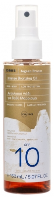 Korres Egėjo Bronzos Intensyvaus Įdegio Aliejus SPF10 150 ml