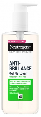 Neutrogena Anti-Brillo Lima Verde Gel Limpiador 200 ml